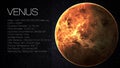 Venus - High resolution Infographic presents one