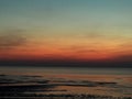 Venus over sea after sunset Royalty Free Stock Photo