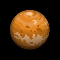Venus planet icon, isometric style Royalty Free Stock Photo