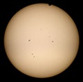 Venus Transit 2012 over the Sun Royalty Free Stock Photo