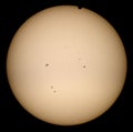 Venus Transit 2012 over the Sun Royalty Free Stock Photo