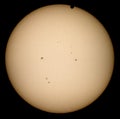 Venus Transit 2012 over the Sun Royalty Free Stock Photo
