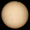 Venus Transit 2012 over the Sun Royalty Free Stock Photo