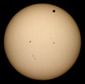 Venus Transit 2012 over the Sun Royalty Free Stock Photo