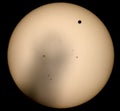 Venus Transit 2012 over the Sun Royalty Free Stock Photo