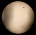 Venus Transit 2012 over the Sun Royalty Free Stock Photo