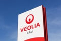 Veolia water logo on a panel