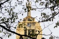 Athlete rappels down the Sagrado Coracao de Jesus sanctuary Royalty Free Stock Photo