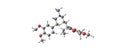 Verapamil molecular structure on white