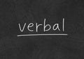 Verbal