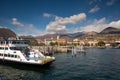 Verbania Intra Lake - lago - Maggiore, Italy. Ferry harbor