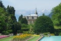 Verbania, Piedmont/Italy -06/14/2009- The botanical gardens of Villa Taranto  on the banks of Lake Maggiore Royalty Free Stock Photo