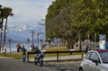 Verbania, Piedmont, Italy. March 2019. The lakefront
