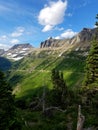 The verdant Garden Wall, Glacier National Park Royalty Free Stock Photo