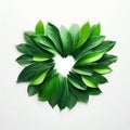 Verdant Heart, Leaves Unite in Love, Generative AI