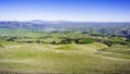 Verdant Hills; Mt Diablo and Livermore valley in the background Royalty Free Stock Photo