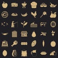 Verdant icons set, simple style Royalty Free Stock Photo