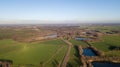 Verdant Vistas: Aerial View of Countryside Splendor