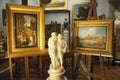 Verdini Antiques Dealer in Rome, Italy Royalty Free Stock Photo