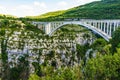 Verdon Gorge and Artuby bridge, France Royalty Free Stock Photo