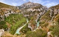 Verdon Gorge, Provence-Alpes-Cote d\'Azur, France: meander of the Verdon river Royalty Free Stock Photo