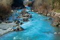 Verdon river Castellane on the route NapolÃÂ©on Royalty Free Stock Photo