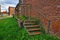 Abandoned and overgrown steps in wismar Royalty Free Stock Photo