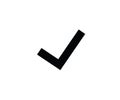 Verification tick symbol confirm agree icon