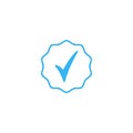 Verified badge icon design template