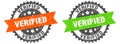 verified band sign. verified grunge stamp set Royalty Free Stock Photo