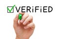 Verified Green Check Mark Concept