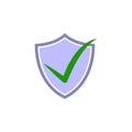 verified icon. Element of cyber security icon for mobile concept and web apps. Colored verified icon can be used for web and Royalty Free Stock Photo