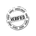 Verified mail stamp vector