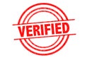 VERIFIED Rubber Stamp Royalty Free Stock Photo