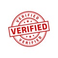 Verified Stamp. Verified Grunge Round Sign With Ribbon Royalty Free Stock Photo
