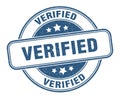 verified stamp. verified round grunge sign. Royalty Free Stock Photo