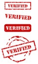 Verified stamp set Royalty Free Stock Photo