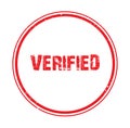 verified stamp on white Royalty Free Stock Photo