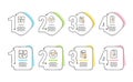 Verify, Reject certificate and Puzzle icons set. Checklist sign. Vector