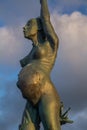 Verity - statue in Ilfracombe of the author Damien Hirst