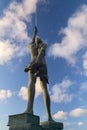 Verity - statue in Ilfracombe of the author Damien Hirst