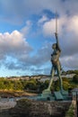 Verity - statue in Ilfracombe of the author Damien Hirst