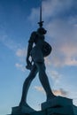 Verity statue in Ilfracombe. England