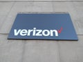 Verizon logo sign on building Royalty Free Stock Photo