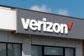 Verizon Retail Store Exterior and Trademark Logo Royalty Free Stock Photo