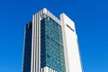 Verizon sign, logo on headquarters building exterior in Manhattan - New York, USA, 2022