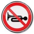 No trumpet, horn or noise