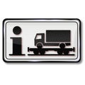 Information for the transport of trucks by train Royalty Free Stock Photo