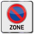 No parking zone Royalty Free Stock Photo