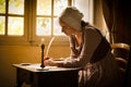 Vermeer woman writing letter Royalty Free Stock Photo